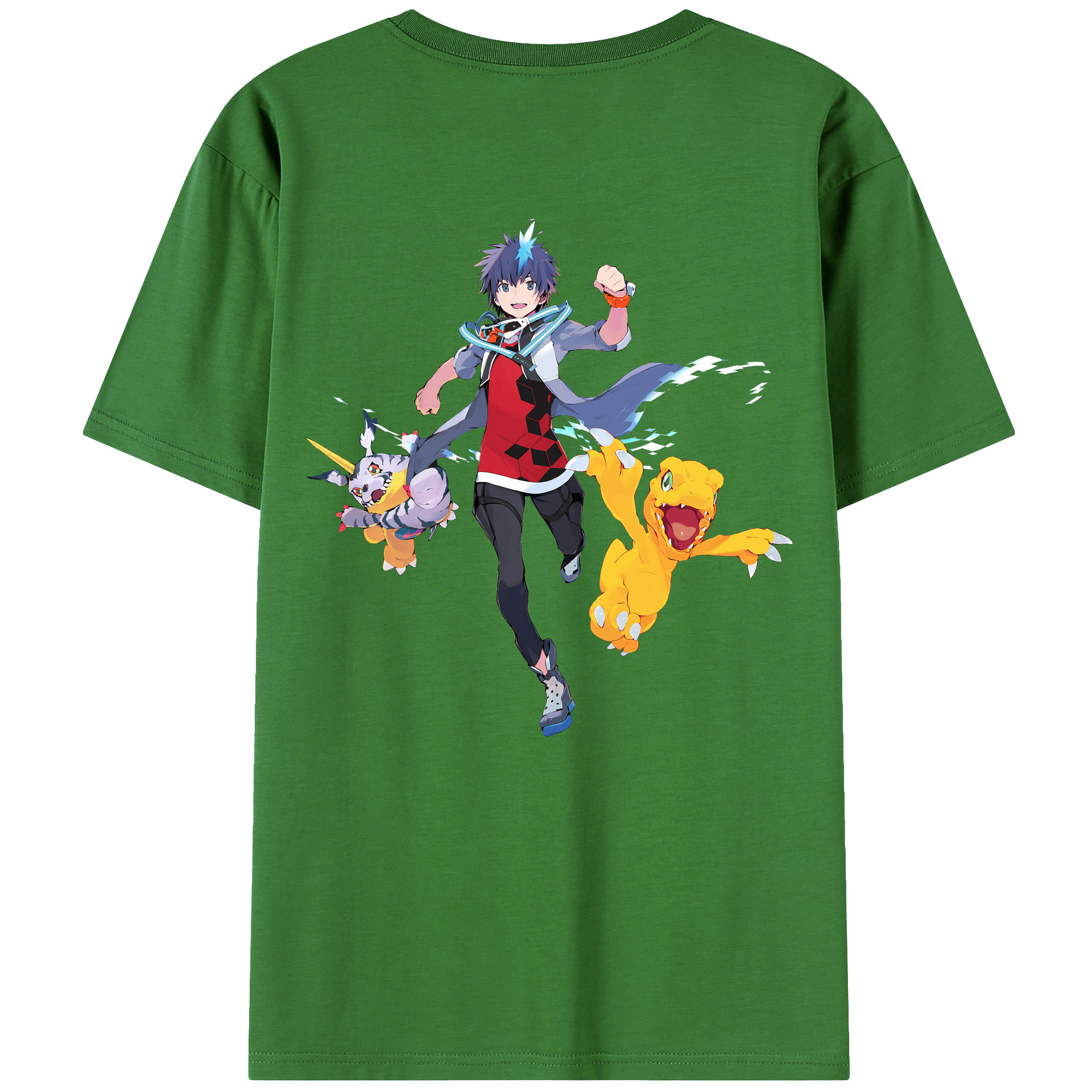 （画像用） Digimon デジタルモンスター/デジモン レディース半袖Tシャツ(バックプリント)